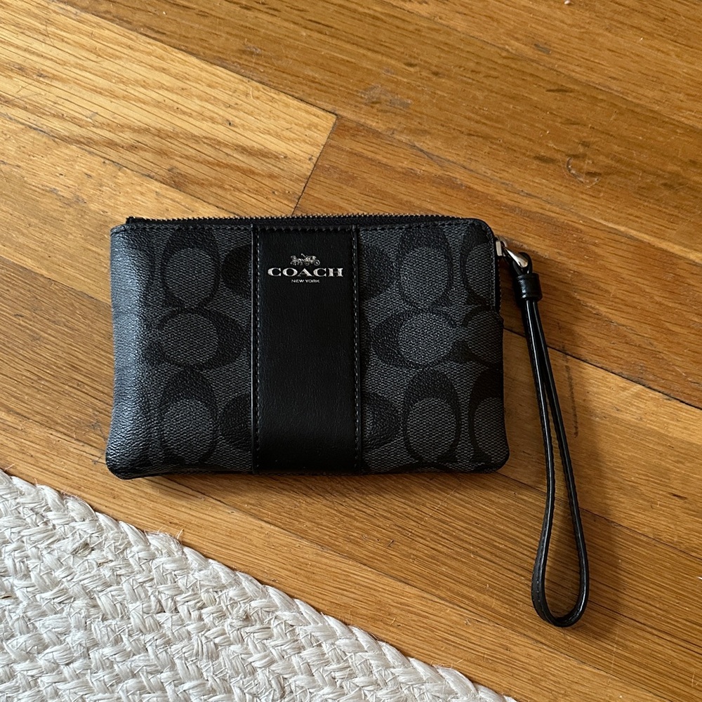 Black Coach Wristlet